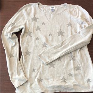 Grey Sweater with Silver Stars